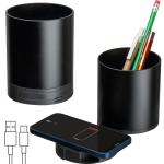Recycled aluminium pen holder Black