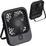 Table fan with rechargeable battery Black