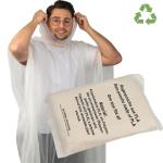 Rain poncho made of PLA DAVIDE Transparent