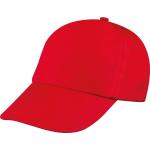 5-panel classic baseball cap Red