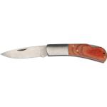 Folding knife with wooden handle Brown