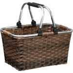 Rattan shopping basket Brown