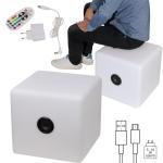 Coulour changing LED speaker White