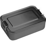 Aluminium lunch box with closure Anthracite