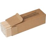 Set of 100 drink straws made of paper CARTER Brown