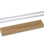 Set aus zwei Glas Trinkhalmen Transparent