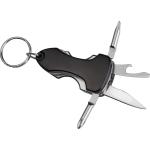 Multitool with keyring Black