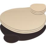 8-piece placemat Brown