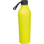 Rubberised drinking bottle, 750ml Yellow