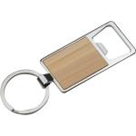 Bamboo key ring with bottle opener Fawn