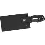 Faux leather luggage tag AMALIA Black