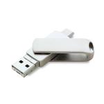 USB Stick Twist Metal 4-in-1 Silver | 8 GB
