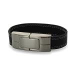 USB Stick Leder Band Schwarz | 16 GB