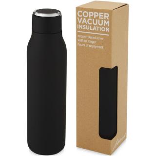 Marka 600 ml copper vacuum insulated bottle with metal loop 