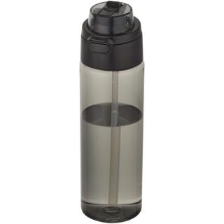 Theron 700 ml RCS recycled plastic water bottle with dual function lid and flip straw 