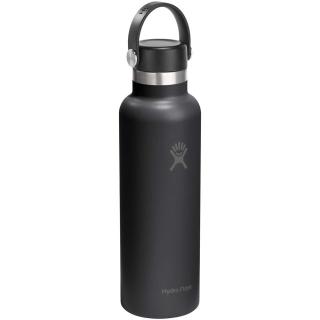Hydro Flask Standard Mouth 621 ml insulated stainless steel water bottle with straw cap 