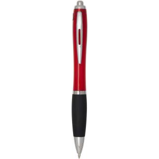 Nash RCS recycled plastic ballpoint pen with coloured barrel and black grip (black ink) 