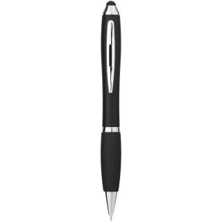 Nash coloured stylus ballpoint pen with black grip 