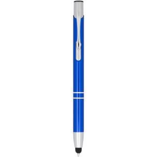 Moneta anodized aluminium click stylus ballpoint pen Dark blue