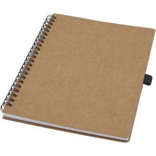 Cobble A5 wire-o recycled cardboard notebook with stone paper 