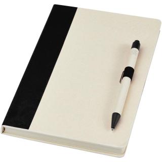 Dairy Dream A5 size reference recycled milk cartons notebook and ballpoint pen set 