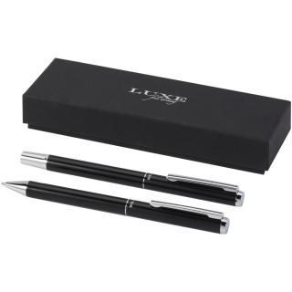 Lucetto recycled aluminium ballpoint and rollerball pen gift set 