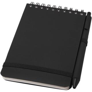 Thalaasa A6 Hardcover Notizbuch aus Ocean Bound Kunststoff mit Kugelschreiber (schwarze Mine) 