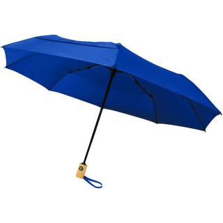 Bo 21" foldable auto open/close recycled PET umbrella Dark blue
