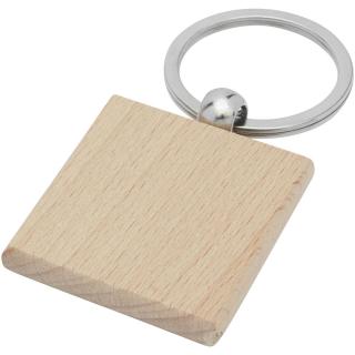 Gioia beech wood squared keychain 