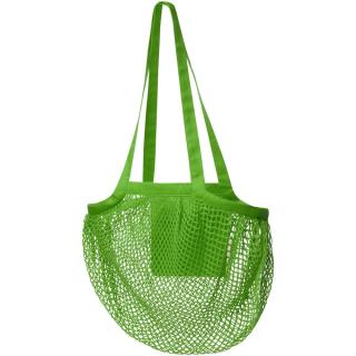 Pune 100 g/m² GOTS organic mesh cotton tote bag 6L Green