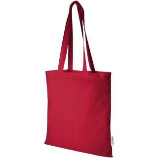 Orissa 140 g/m² GOTS organic cotton tote bag 7L Red