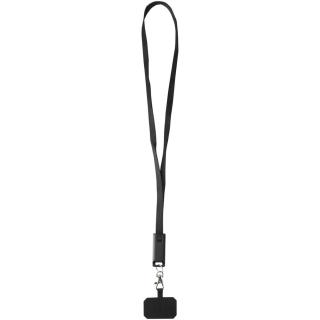 Franz 5 in 1 Lanyard Kabel aus recyceltem Kunststoff für Smartphones mit integrierter Datensynchronisierung und 65 W Schnellladefunktion 