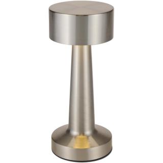 Aludra Wiederaufladbare dimmbare Tischlampe mit 3 Lichtmodi Silber