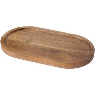 Edge acacia wood serving tray 