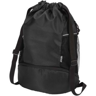 Nomad GRS recycled sports drawstring bag with bottom compartment 18L 