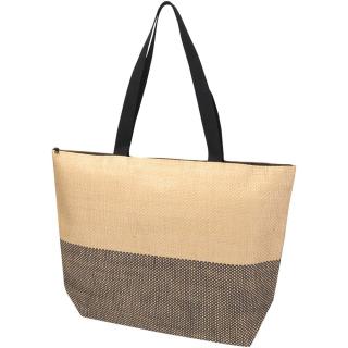 Rhythm große Strohpapier Tragetasche mit Reißverschluss, 21 l 