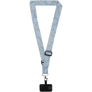 Lyra sublimation adjustable lanyard with phone holder 