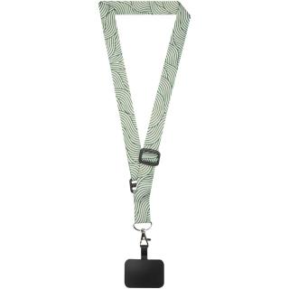 Lyra RPET sublimation adjustable lanyard with phone holder 