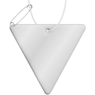 RFX™ H-12 reflektierender PVC-Anhänger Dreieck Weiß