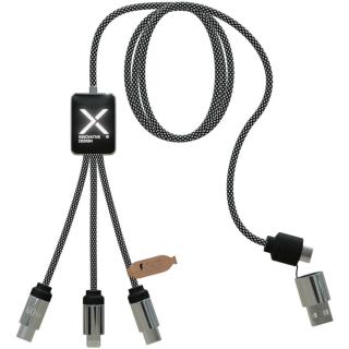 SCX.design C33 60W Typ C Ladekabel mit doppeltem Leuchtlogo 