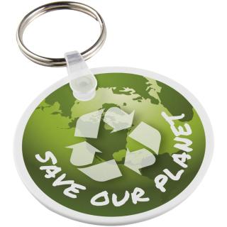 Tait circle-shaped recycled keychain 