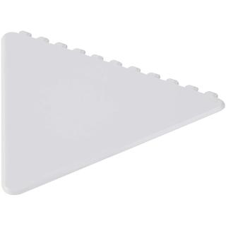 Frosty triangular recycled plastic ice scraper Weiß