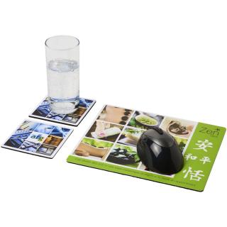 Q-Mat® Mousepad- und Untersetzer-Set 3 