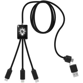 SCX.design C28 5-in-1 extended charging cable Black/white