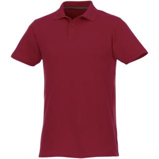 Helios short sleeve men's polo, burgundy Burgundy | XL