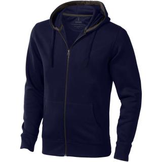 Arora 300 g/m2 unisex full zip hoodie, navy Navy | XL