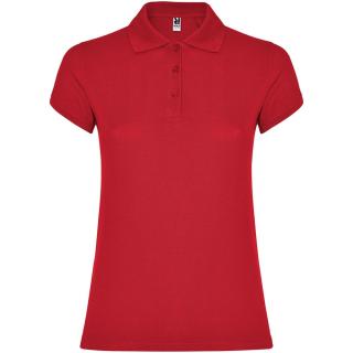 Star short sleeve women's polo, red Red | XL