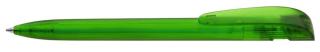 YES transparent Plunger-action pen Light green