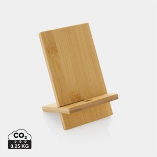 XD Collection Bamboo phone stand in kraft box Brown