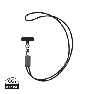 XD Xclusive Terra 60Wduales Ladekabel aus RCS recyceltem PET mit Lanyard 
